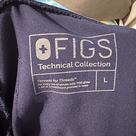 Figs Women's Navy Blue Scrub Pants - Picture 5 of 5